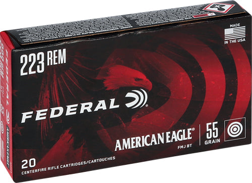 FEDERAL AE 223REM 55GR FMJ-BT