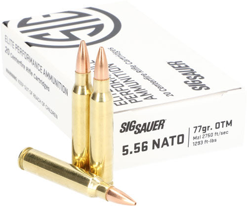 SIG AMMO 5.56 NATO 77GR ELITE