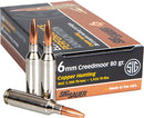 SIG AMMO 6MM CREEDMOOR 80GR.
