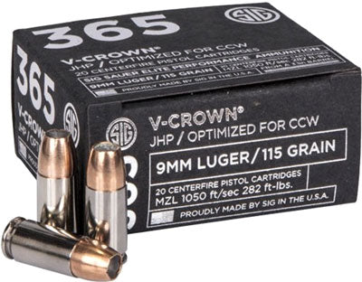 SIG AMMO 365 9MM LUGER 115GR.