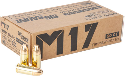 SIG AMMO M17 9MM LUGER +P