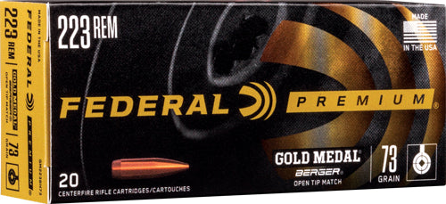FEDERAL GOLD MEDAL 223REM 73GR