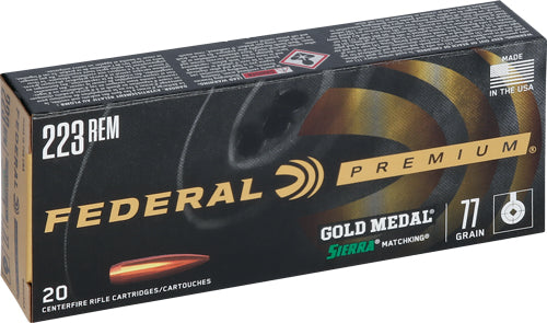 FEDERAL GOLD MEDAL 223 REM 77G