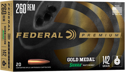 FEDERAL GOLD MEDAL 260REM 142G