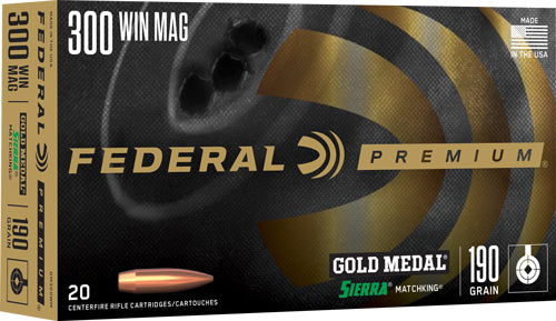 FEDERAL GOLD MEDAL 300WM 190GR