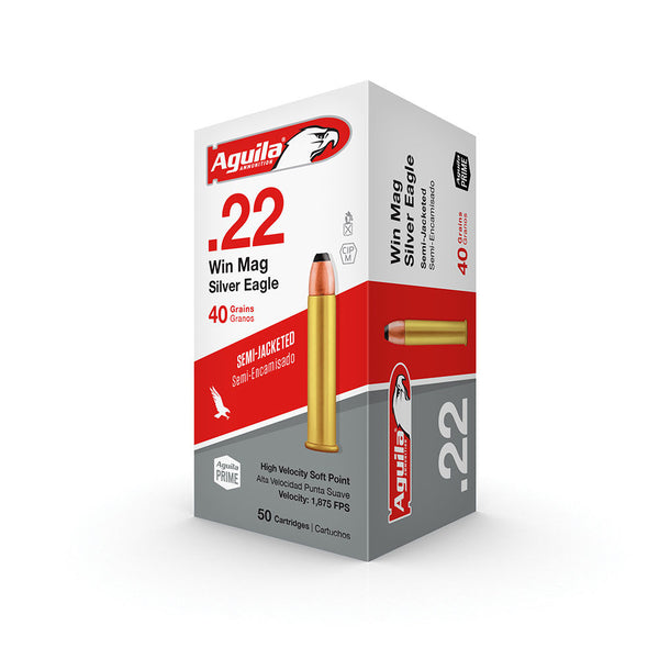 AMMO 22 WIN MAG SOFT POINT 40GR 50RD/BX