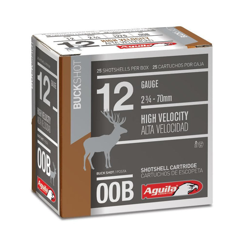 AMMO 12GA 2.75IN 0BUCK 25RD/BX
