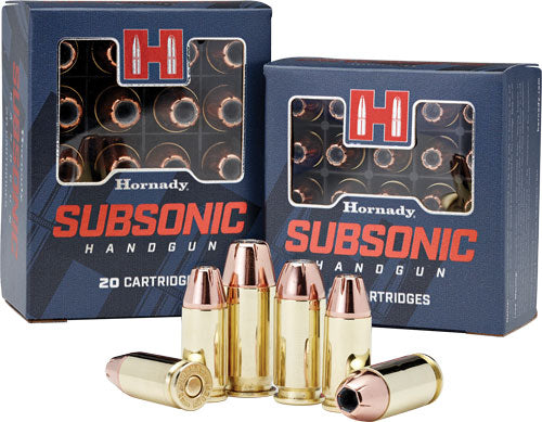 HORNADY AMMO SUBSONIC 9MM