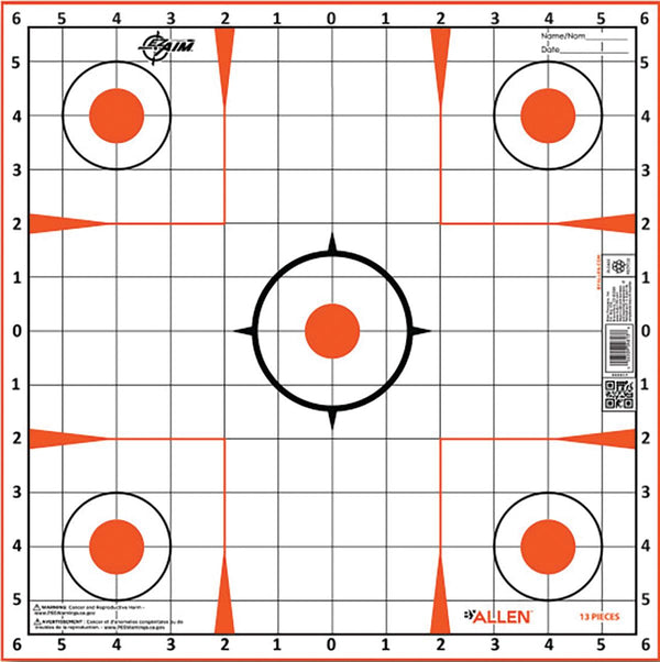 EZ AIM PAPER 12X12 SIGHT-IN GRID 12 PACK