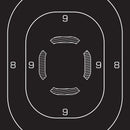 EZ AIM PAPER 12 x 18 BLACK SILHOUETTE TARGET 100 BULK