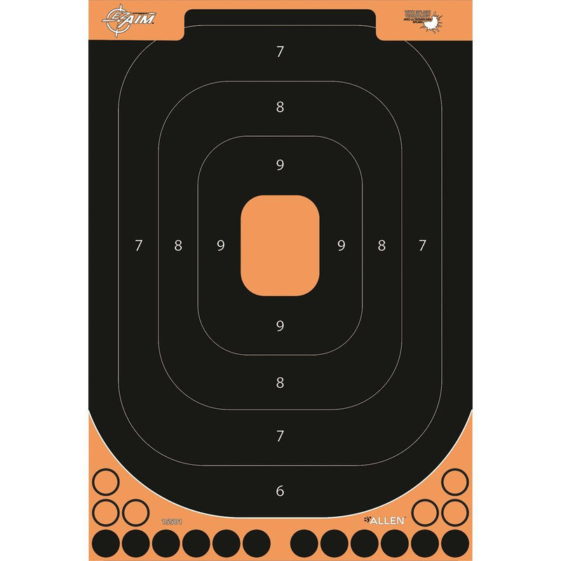ALLEN EZ AIM ADHESIVE SPLASH HANDGUN TRAINING KIT 14 IN X 22 IN WITH STAND