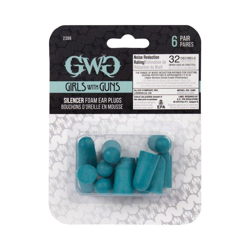 GWG SILENCER FOAM EAR PLUGS 6 PAIR PER PACK