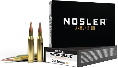 NOSLER AMMO MATCH GRADE 260REM