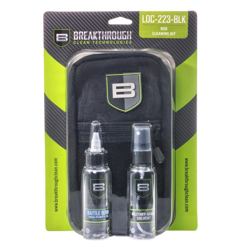 NYLON POUCH W/ MOLLE - SS ROD CLEANING KIT (.223 CAL/5.56MM) - BLACK