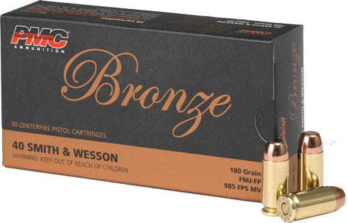 PMC AMMO .40SW 180GR. FMJ-FP