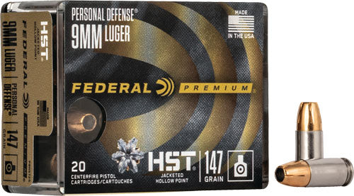 FEDERAL PREMIUM 9MM 147GR HSP
