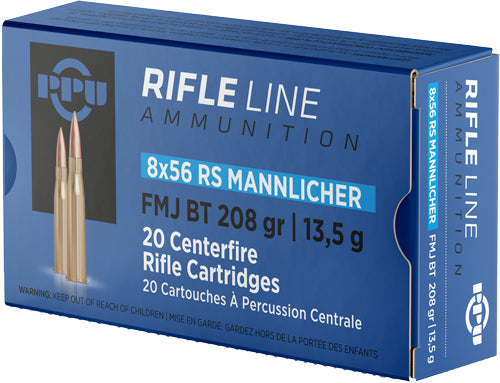 PPU AMMO 8X56R MANNLICHER