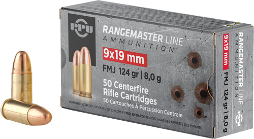 PPU AMMO RANGEMASTER 9MM
