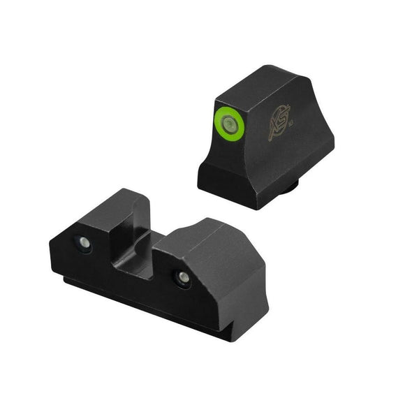 XS Sights R3D Night Sights Green - Glock Suppressor 43X & 48