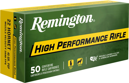 REMINGTON .22 HORNET 45GR PSP