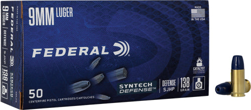 FEDERAL 9MM LUGER 138GR SYNTH-