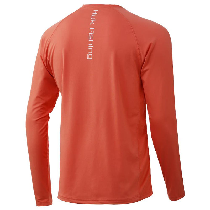 Huk Pursuit Vented LS Fusion Coral S
