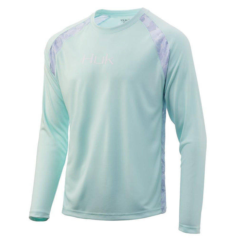 Huk Strike Solid LS Ice Blue XL