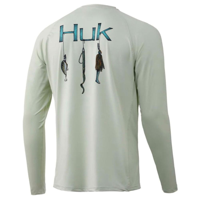 Huk Bass Pursuit Performance Knits Fog Green Mens S