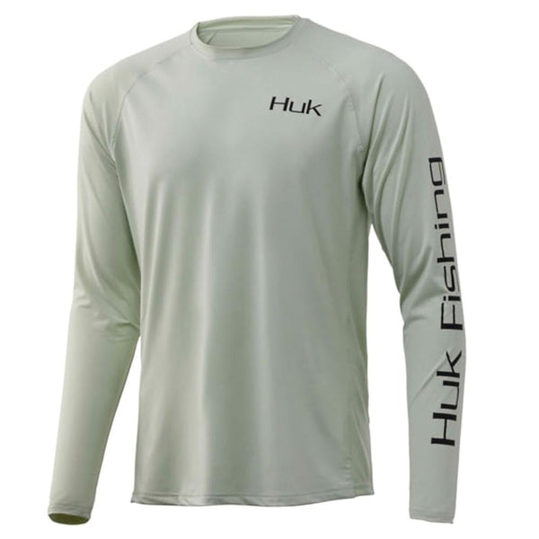 Huk Bass Pursuit Performance Knits Fog Green Mens XL