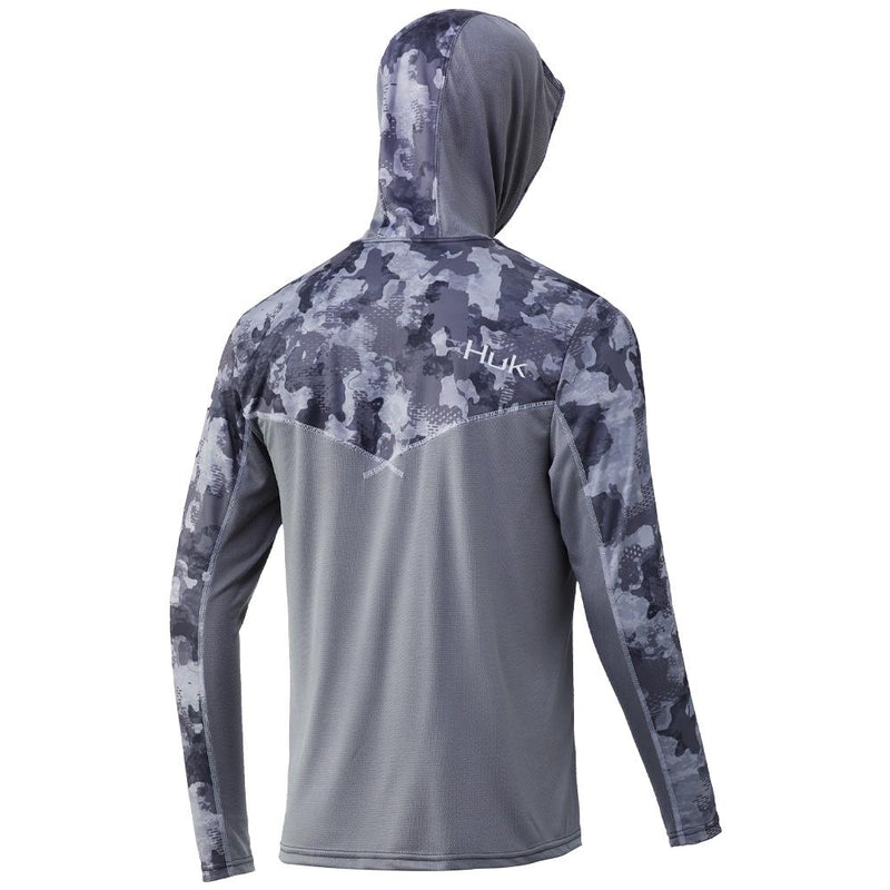 Huk Icon X KC Refraction Camo Hoodie Storm S