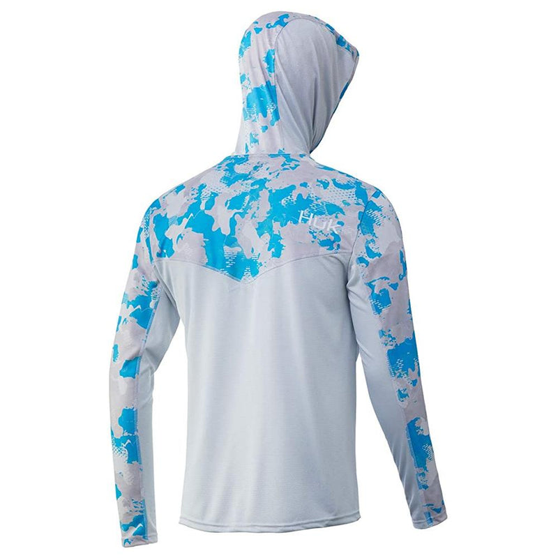 Huk Icon X KC Refraction Camo Hoodie Inshore S