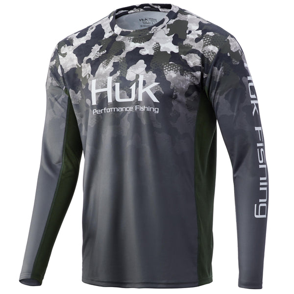 HUK ICON X REFRACTION CAMO FADE LS HUNT CLUB CAMO M