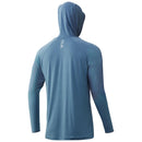 Huk Waypoint Hoodie Silver Blue S
