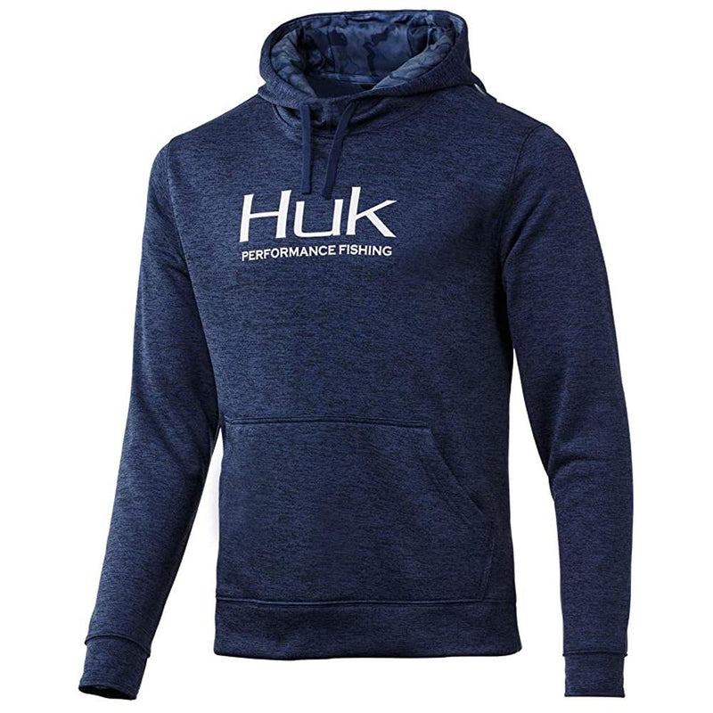 Huk Fin Hoodie Sargasso Sea Heather M