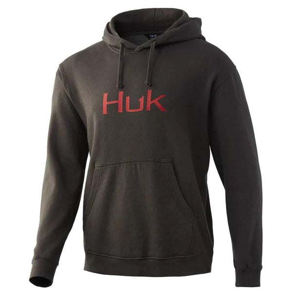 HUK LOGO HOODIE VOLCANIC ASHF22 M