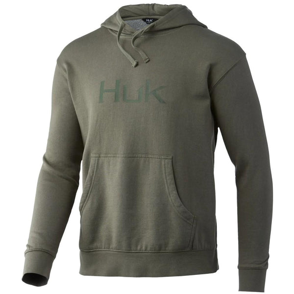 HUK LOGO HOODIE MOSS M