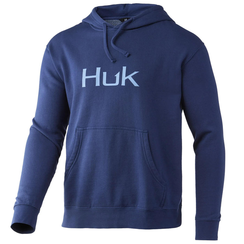 HUK LOGO HOODIE SARGASSO SEA M