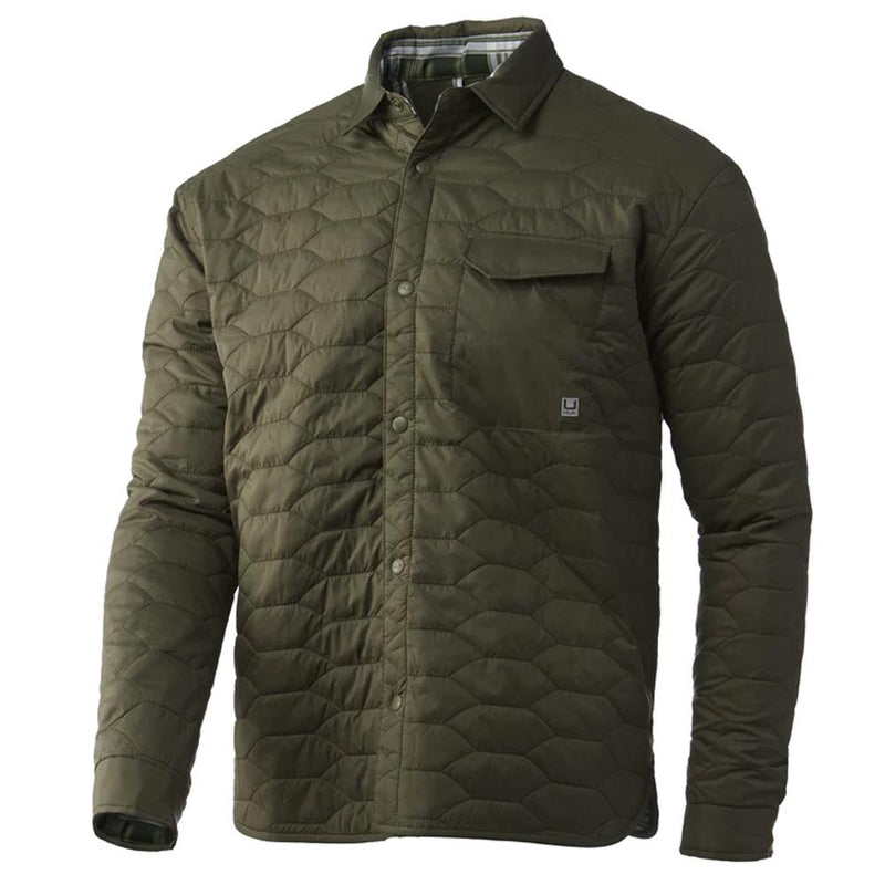 TARPON QUILT SHACKET MOSS L