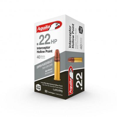 Aguila .22 LR INTERCEPTOR HP 40 GR 50/RD