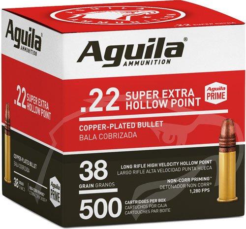 Aguila .22 LR HV HP 38 GR 500/PACK