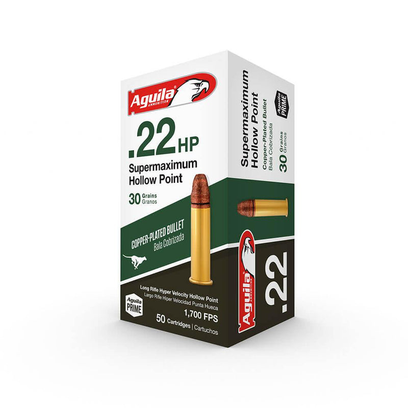 Aguila .22 SUPER MAX HP 30 GR 50/RD