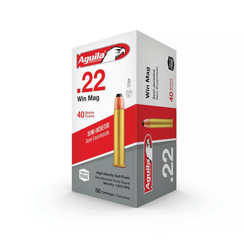 Aguila .22 Win Mag Soft Point 40 GR 50/RD