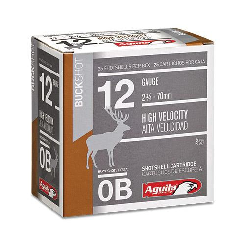 Aguila 12ga 2-3/4 0Buck 1275fps  25/RD