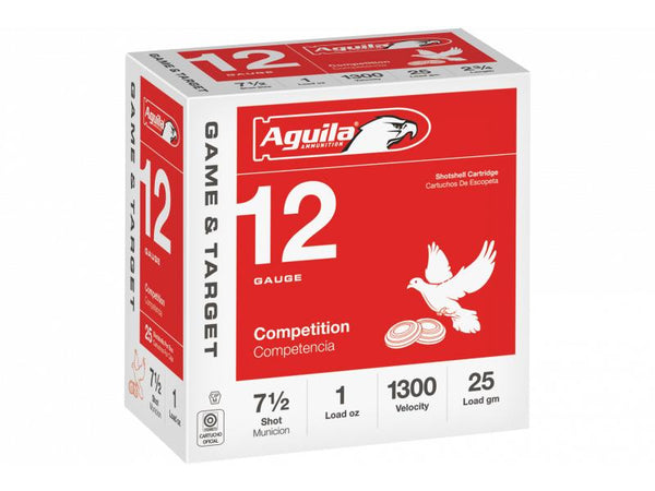 Aguila 12ga 2-3/4 1oz 1300fps #7.5 25/RD