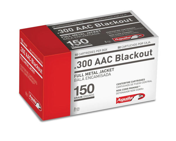 Aguila .300 AAC BLACKOUT FMJ 150 GR 50/RD