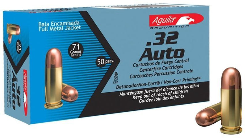 Aguila .32 AUTO FMJ 71 GR 50/RD