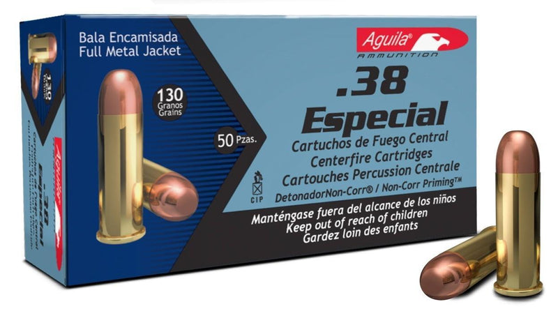 Aguila .38 SUPER AUTO FMJ 130 GR 50/RD