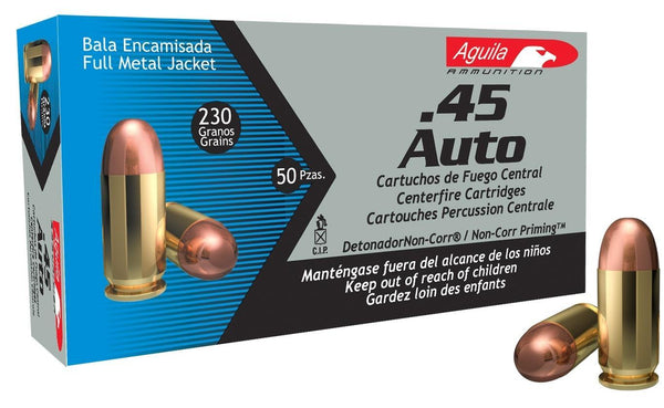 Aguila .45 AUTO FMJ 230 GR 50/RD