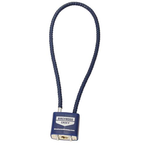 BIRCHWOOD CASEY SAFELOCK CABLE LOCK BLUE