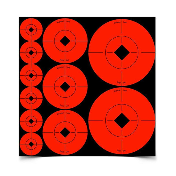 BIRCHWOOD CASEY TARGET SPOTS ASSORTMENT-1in-60 2in-30 & 3in-10 SHEETS